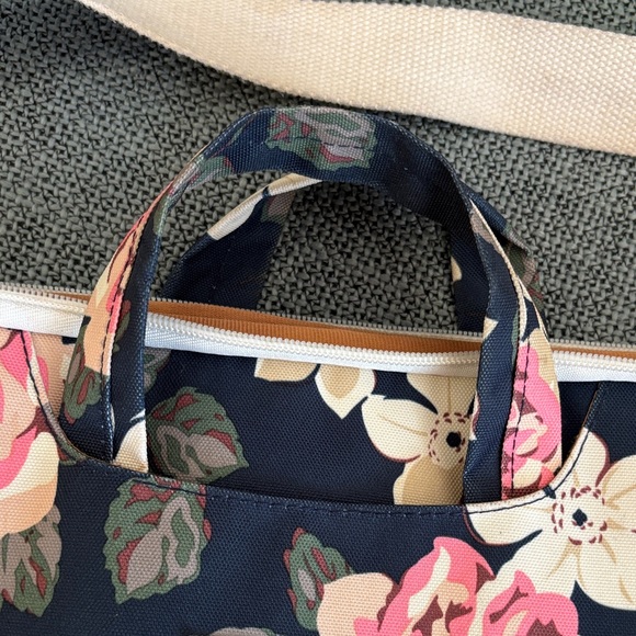 Floral Laptop Bag - Navy and Pink - Picture 5 of 5